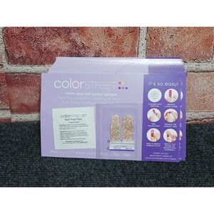 Color Street Chelsea Ya Later Gold Glitter Nail Polish Samples Lot 49